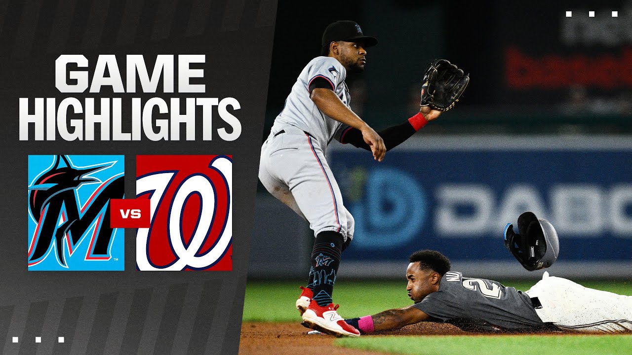 Marlins vs. Nationals Game Highlights (9/13/24) | MLB Highlights