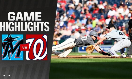 Marlins vs. Nationals Game Highlights (9/14/24) | MLB Highlights