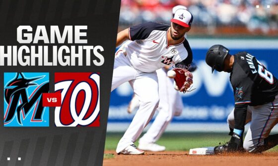 Marlins vs. Nationals Game Highlights (9/15/24) | MLB Highlights