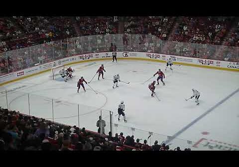 Fraser Minten of Toronto Maple Leafs scores vs. Montreal Canadiens in 2024 Prospects Showdown 9/14