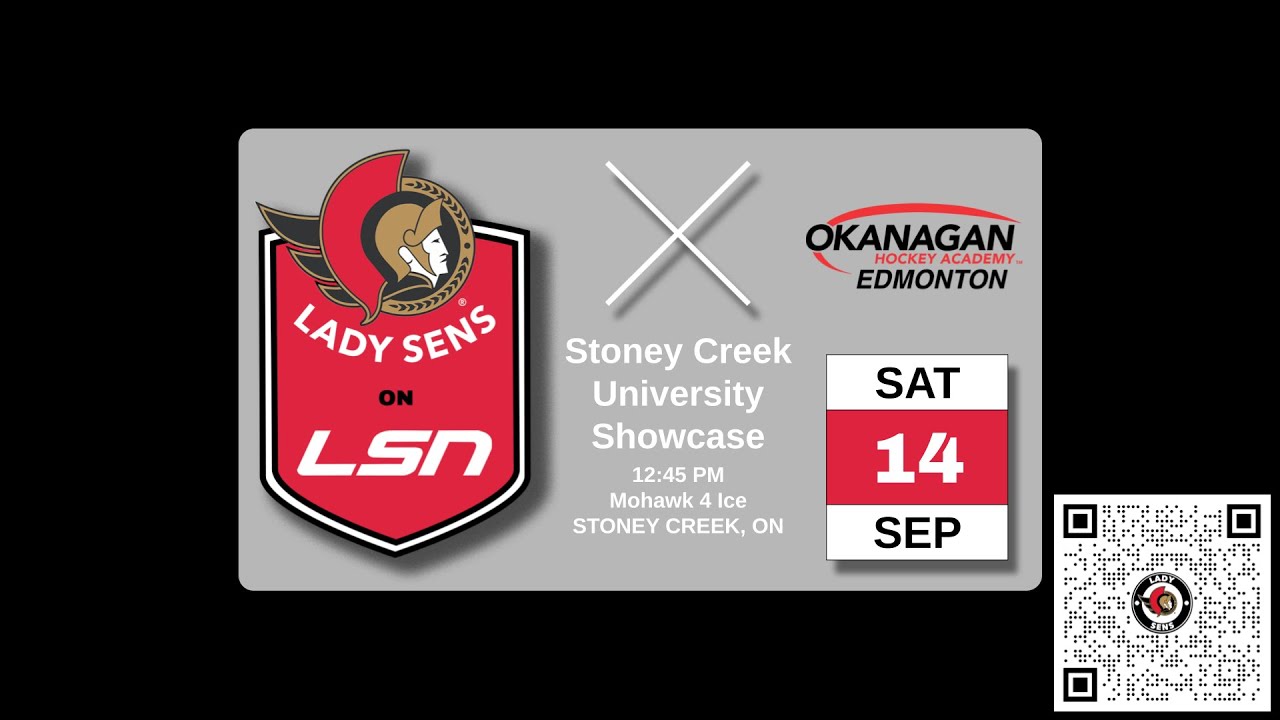 2024/09/14 12:45 PM: Ottawa Lady Senators vs Okanagan Hockey Academy Edmonton (StoneyCreek Showcase)