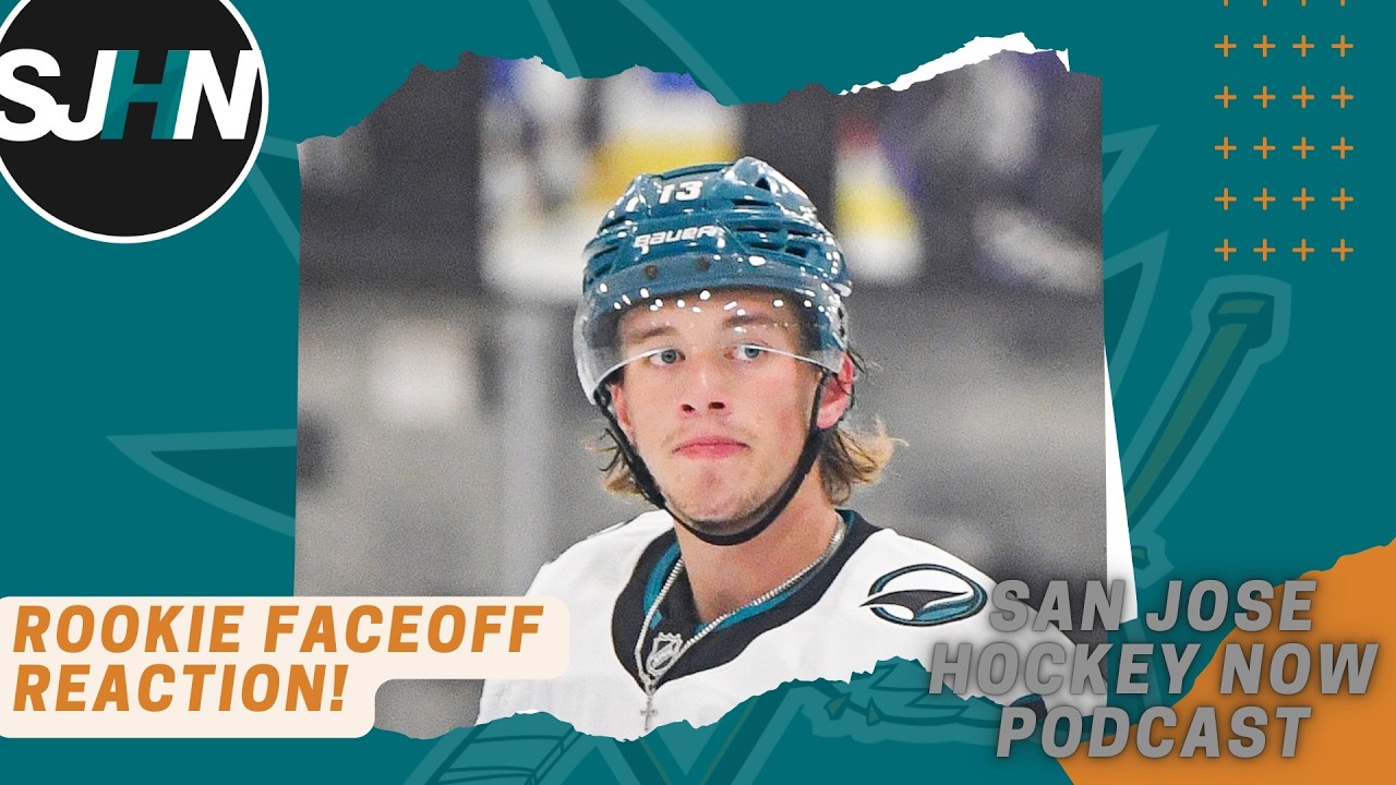 Sharks' Rookie Faceoff Reaction!