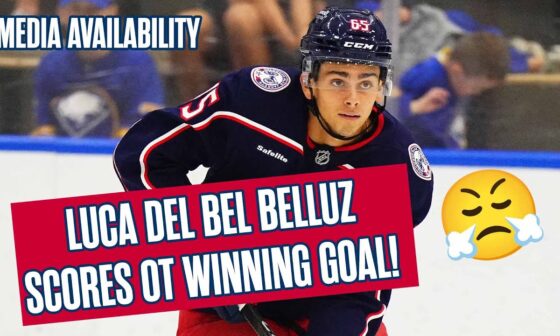 Luca Del Bel Belluz Scores OT Winning Goal Over Bruins! 😤 | Prospects Challenge Postgame Media