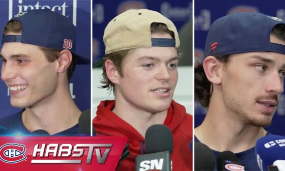 Slafkovsky, Caufield + more Habs address the media at training camp | FULL PRESS CONFERENCES