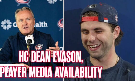 Blue Jackets HC Dean Evason, Adam Fantilli & More Recap Day 1 of Training Camp | Media Availability