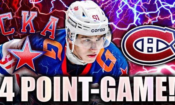 IVAN DEMIDOV IS FINALLY HERE: 4-POINT GAME HIGHLIGHTS (Montreal Canadiens Prospects)