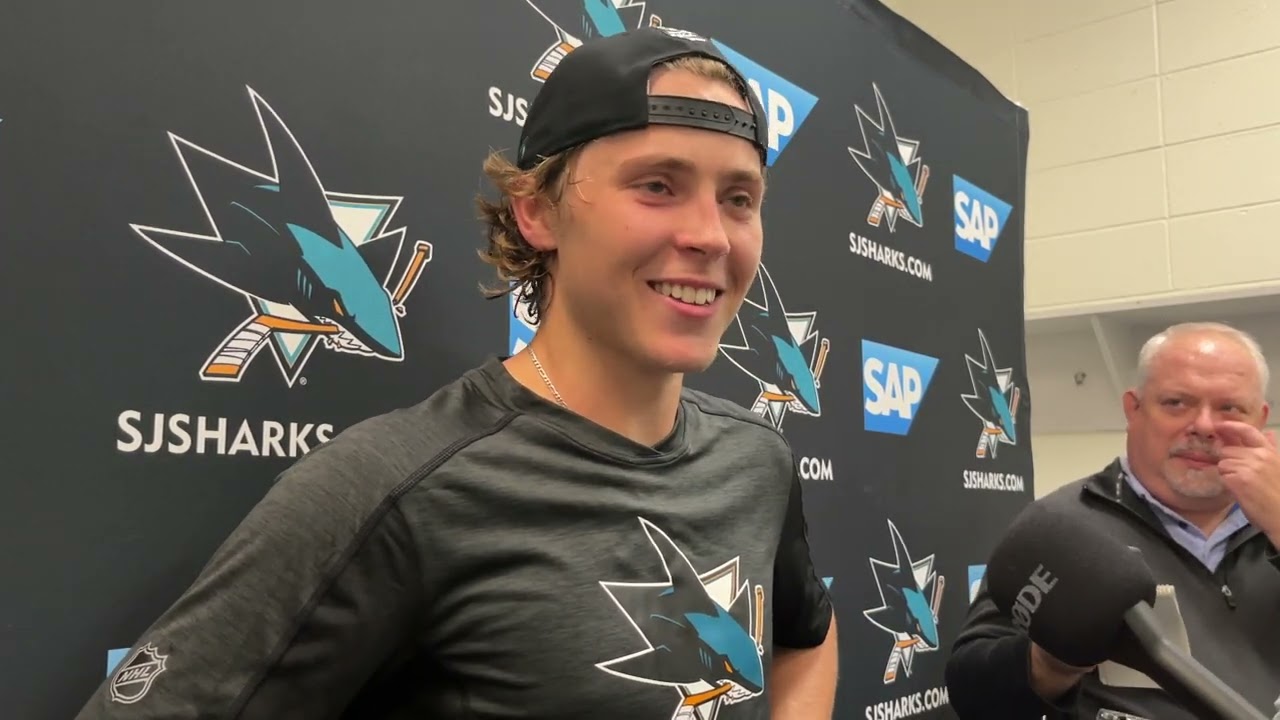 Will Smith on Rooming With Celebrini, Loves Watching Sharks' Game 7 Comeback Vs. Vegas