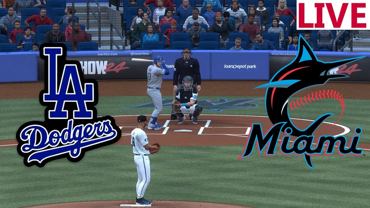 🔴LIVE MLB🔴Los Angeles Dodgers vs Miami Marlins  /September 19 /MLB THE SHOW 2024