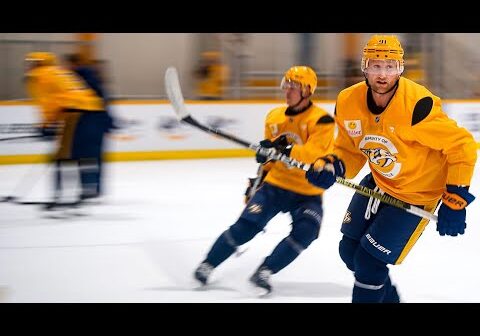 Steven Stamkos, Jonathan Marchessault skate for first time at Nashville Predators at training camp