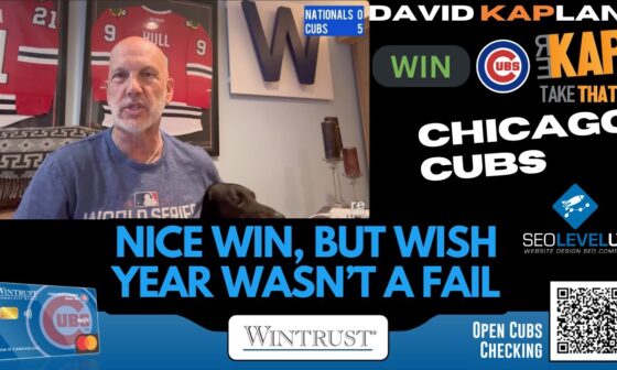 REKAP: ⚾️ Chicago Cubs 5-0 win over Washington Nationals.  Nice win, but wish year wasn’t a fail