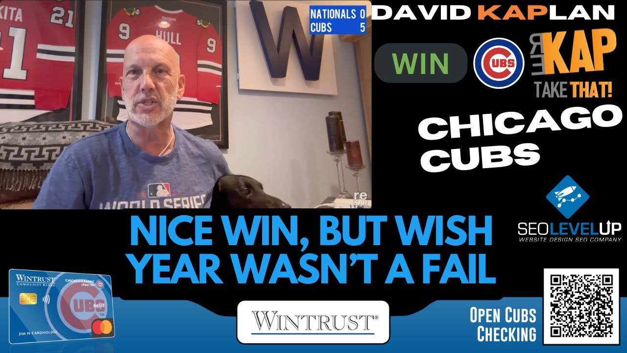 REKAP: ⚾️ Chicago Cubs 5-0 win over Washington Nationals.  Nice win, but wish year wasn’t a fail