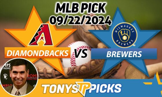 Arizona Diamondbacks vs. Milwaukee Brewers Pick 9/22/24 MLB Predictions