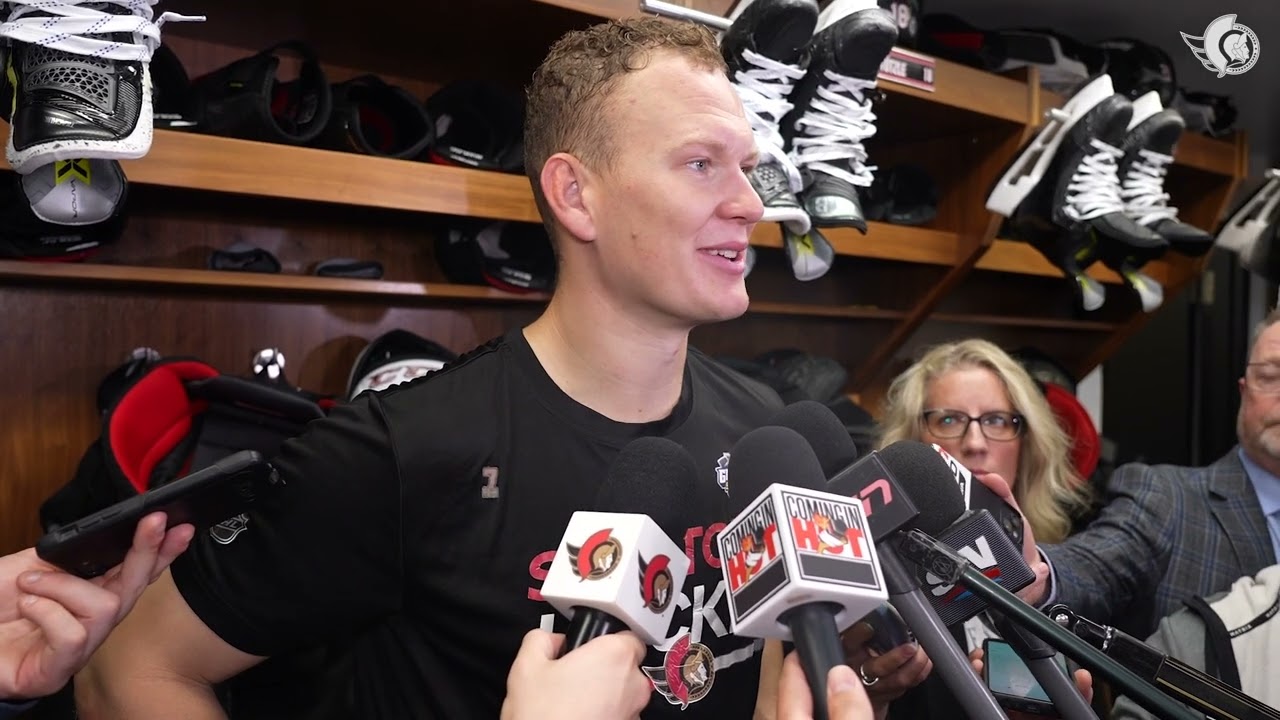 Brady Tkachuk, Nick Cousins, Zack Ostapchuk, and Travis Green Postgame Availability vs TOR