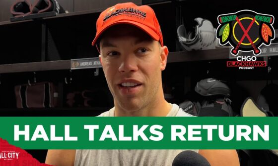 Taylor Hall talks his long-awaited return to the Chicago Blackhawks lineup | CHGO Blackhawks