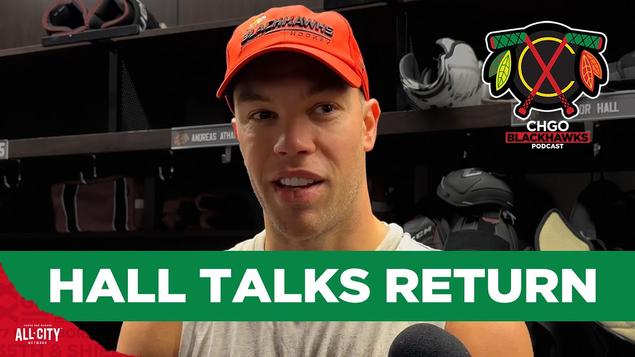 Taylor Hall talks his long-awaited return to the Chicago Blackhawks lineup | CHGO Blackhawks