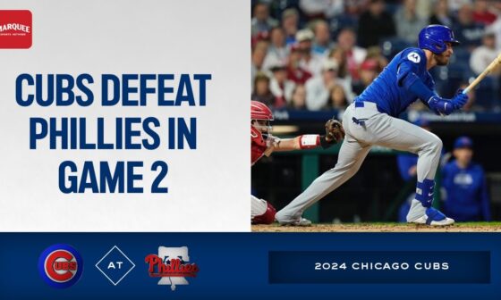 RECAP: Cubs offense overpowers Phillies!