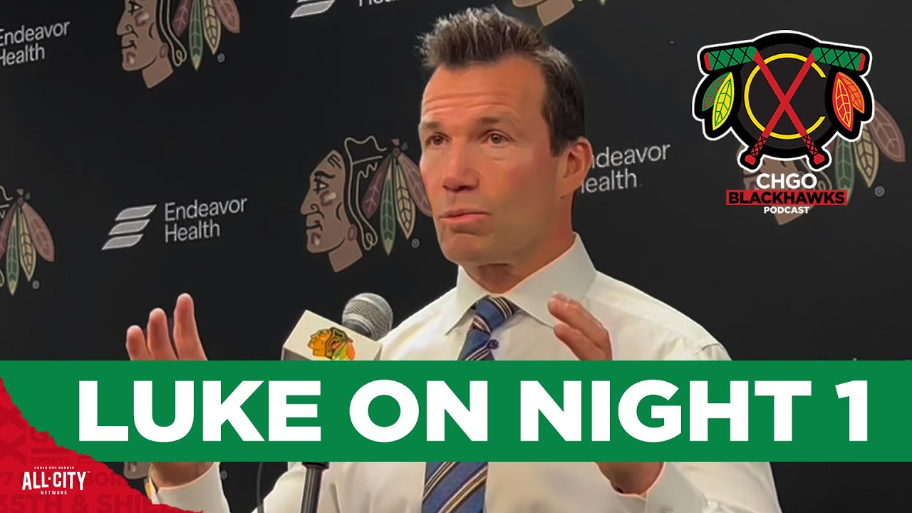 Chicago Blackhawks' Luke Richardson postgame on Nazar, Spellacy and more | CHGO Blackhawks