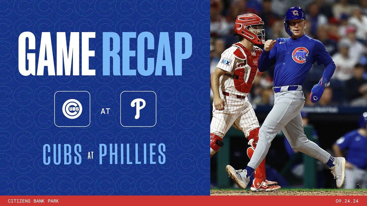 Game Highlights: Cubs win game 2 vs. Philly! | 9/24/24