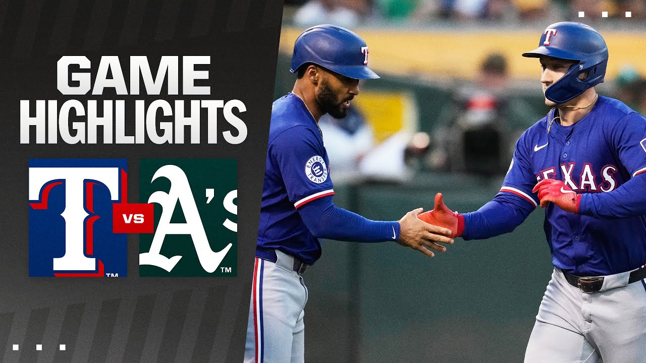 Rangers vs. A's Game Highlights (9/25/24) | MLB Highlights