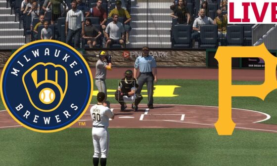 🔴LIVE Baseball🔴 Milwaukee Brewers VS Pittsburgh Pirates/ Day Game/ September 26/ /MLB THE SHOW 2024