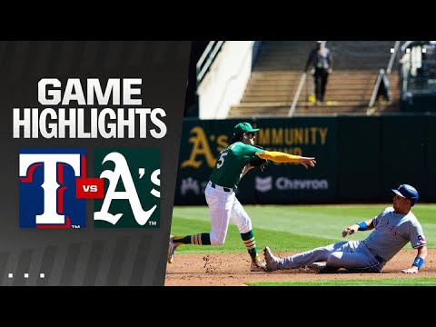 Rangers vs. A's Game Highlights (9/26/24) | MLB Highlights