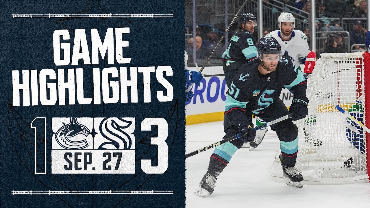 Seattle Kraken vs. Vancouver Canucks | 09/27 Game Highlights