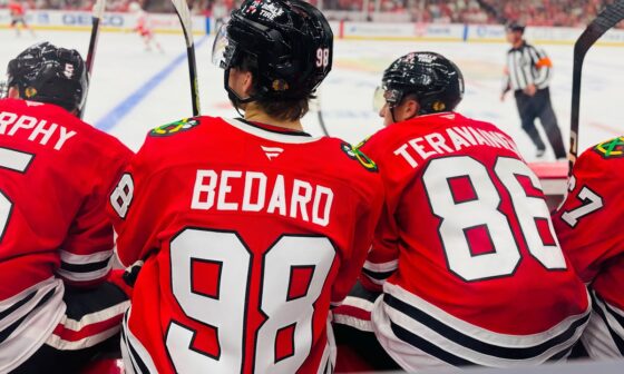 Chicago Blackhawks VS Red Wings | On the Bench!