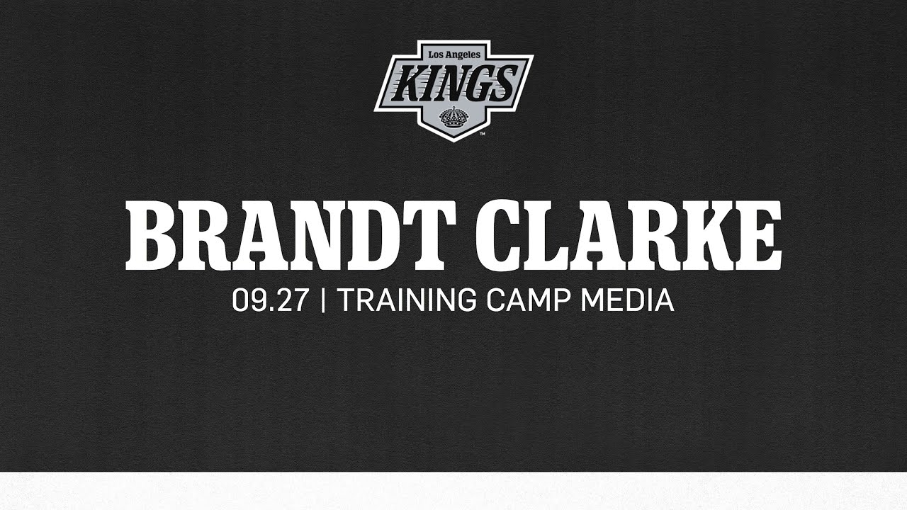 Defenseman Brandt Clarke | 09.27 LA Kings Training Camp Media Availability