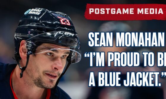 Sean Monahan - "I'm PROUD to be a Blue Jacket." ❤️💙 | Postgame Media