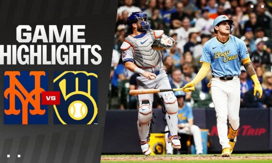 Mets vs. Brewers Game Highlights (9/28/24) | MLB Highlights