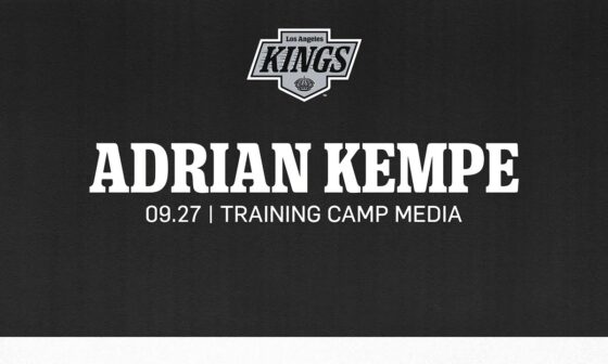 Forward Adrian Kempe | 09.27 LA Kings Training Camp Media Availability