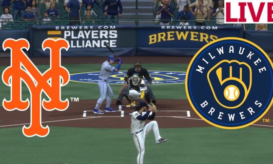 🔴LIVE 🔴 New York Mets  VS Milwaukee Brewers  /September 28/ /MLB THE SHOW 2024