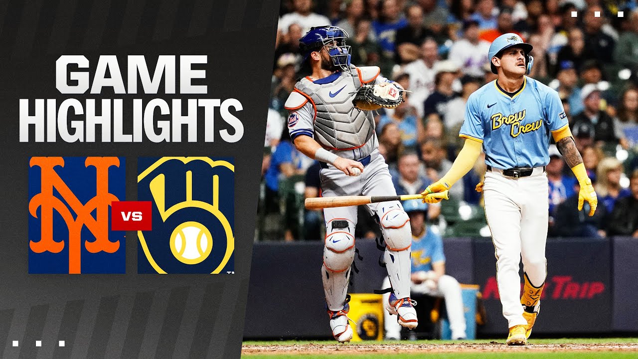 Mets vs, Brewers Game Highlights (9/28/24) | MLB Highlights