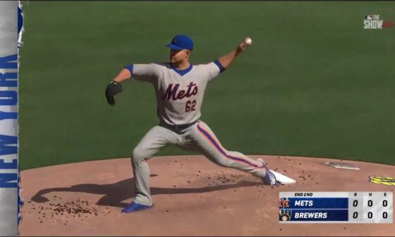 NEW YORK METS vs MILWAUKEE BREWERS - MLB THE SHOW 24 (N.Y METS AT BREWERS HIGHLIGHTS)