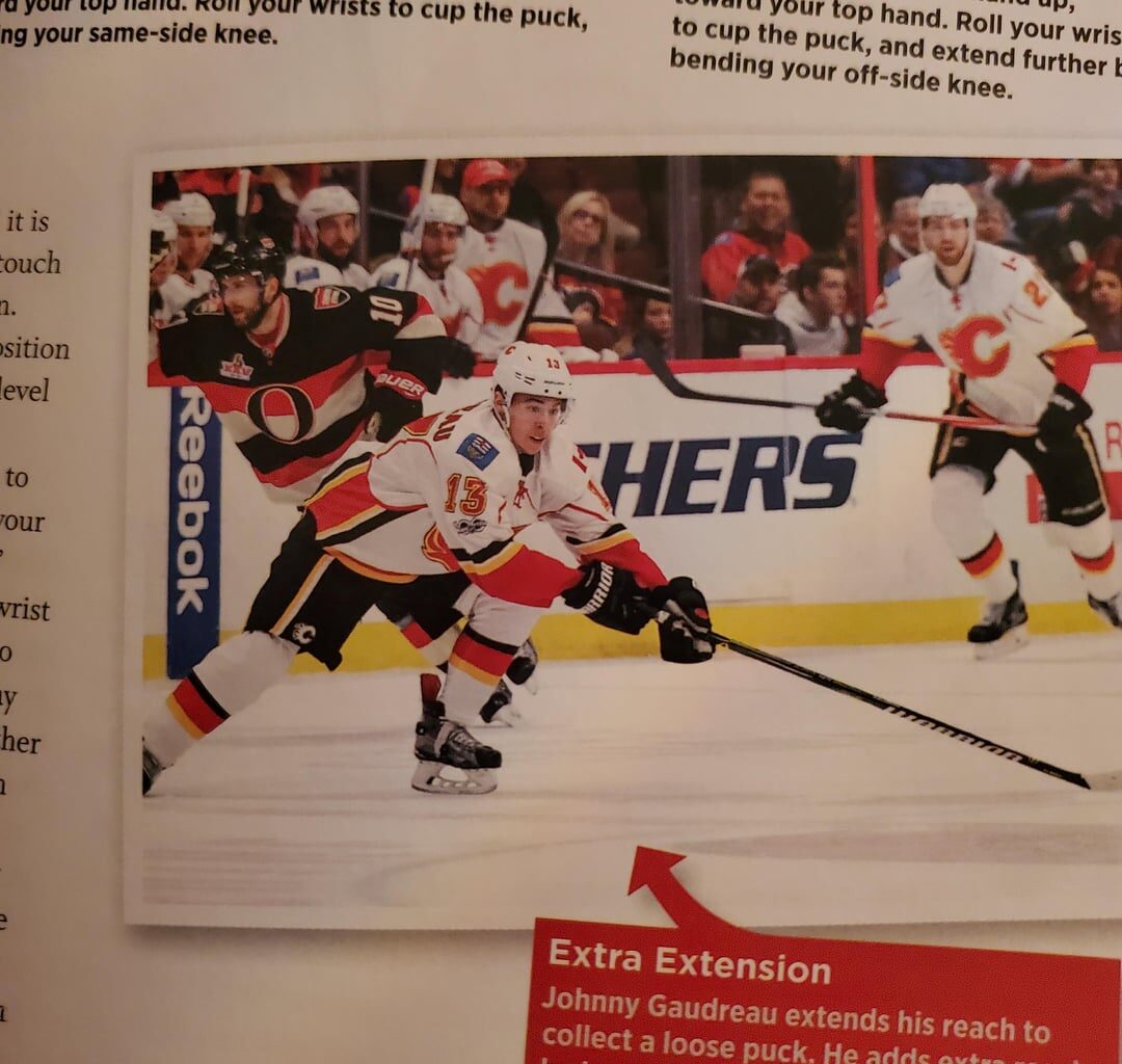 Was reading the book " Play Better Hockey " & he popped up 😔