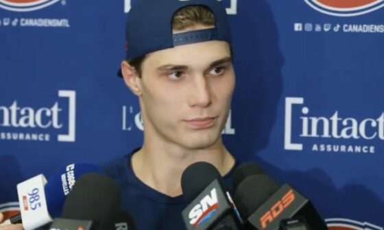 Juraj Slafkovsky: “I feel way more confident than I felt last year. I feel like in this league it’s the most important thing…I’m not starting where I started last year, I’m starting way higher and I want to keep building more.”