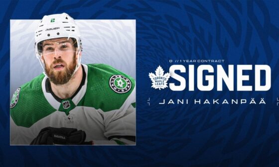 Maple Leafs Sign Defenceman Jani Hakanpää | Toronto Maple Leafs