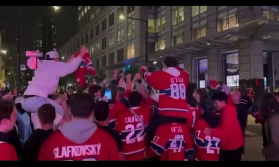 Downtown Montreal after pre-season win