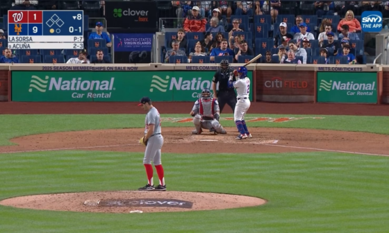 WSH@NYM: Luisangel Acuña hits his first major league home run