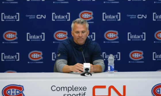 You know Habs hockey is back when coach Marty can’t remember a word in French and looks at Chantal for a translation