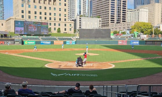 Settled in for 1 1/2 games of Nashville Sounds Baseball