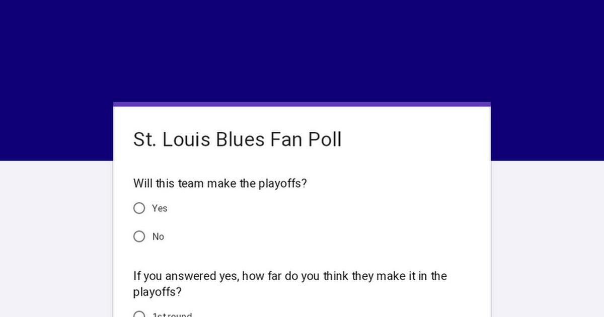 St. Louis Blues OffseasonOpinion Poll Results & Recap