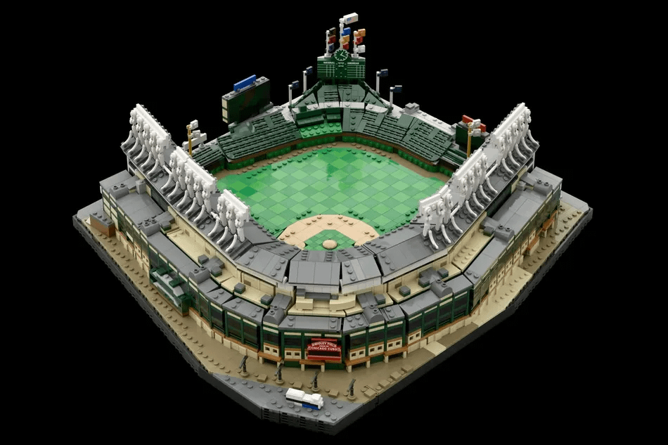 This LEGO IDEAS model called "Wrigley Field" by user Duncan.Ideas needs 10,000 votes for the chance of becoming a real LEGO set.