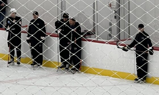 Guy Gaudreau(Center)Invited By Flyers/Torts to attend Morning Skate