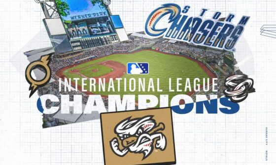 Triple A affiliate Omaha Stormchasers are champs!!!