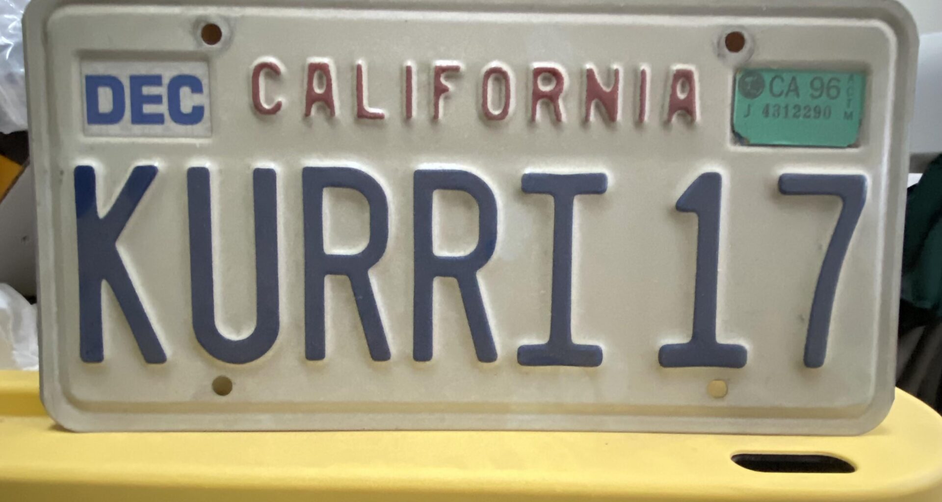 Found my old license plate!