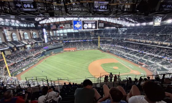 My fiancée and I attended a game at all 30 MLB stadiums this summer. Here are a few of my favorite pictures we took at Globe Life!