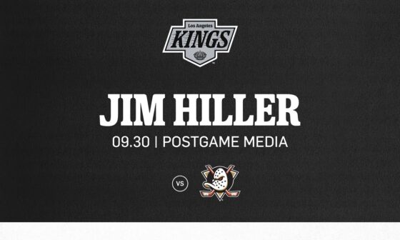 Head Coach Jim Hiller | 09.30.24 LA Kings Win over Anaheim Ducks | Postgame Media