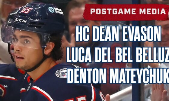 Luca Del Bel Belluz, Denton Mateychuk & Head Coach Dean Evason | Postgame Media