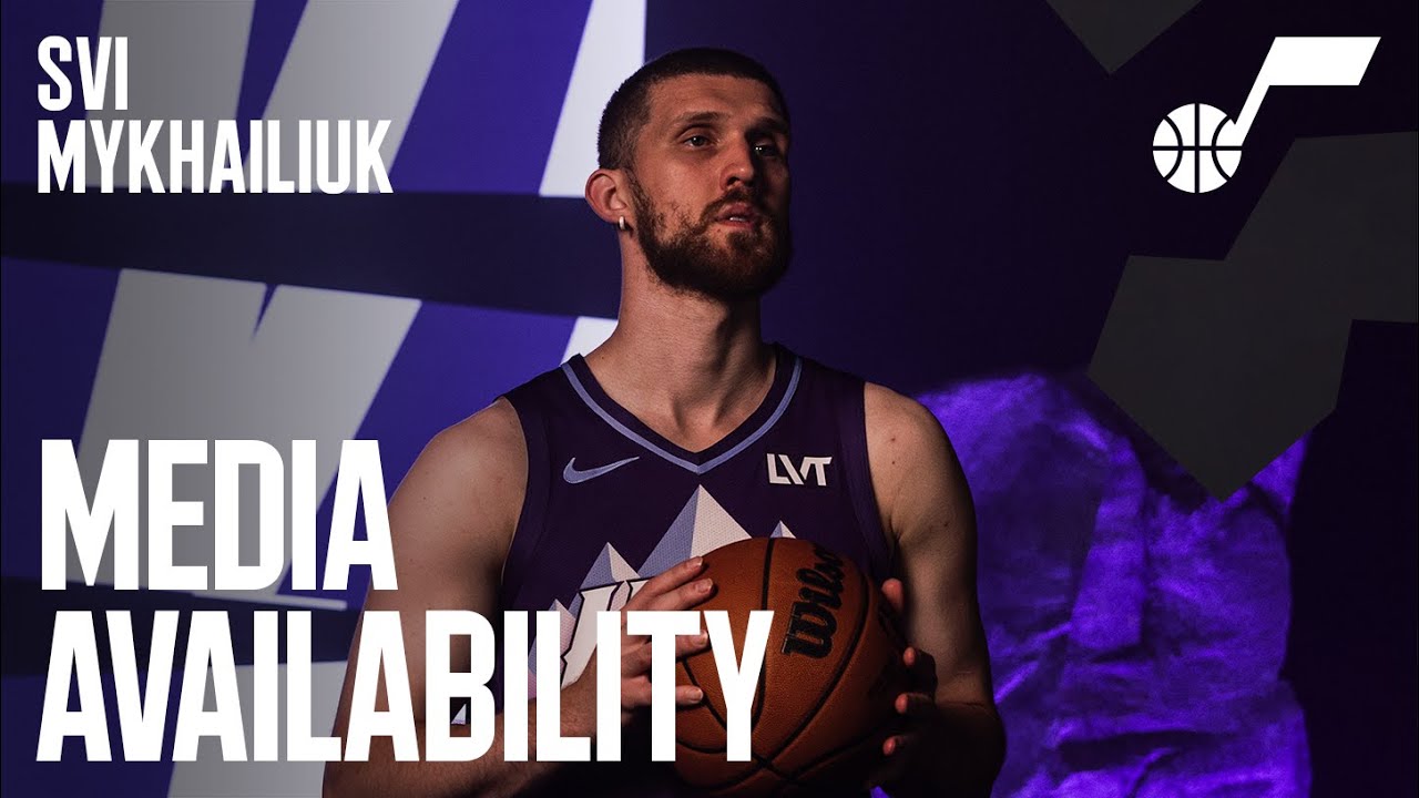 SVI MYKHAILIUK 2024/25 Media Day Availability 🎙️ | UTAH JAZZ